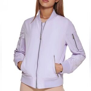 Levi's Women’s Zip Detail Lavender Bomber Jacket S